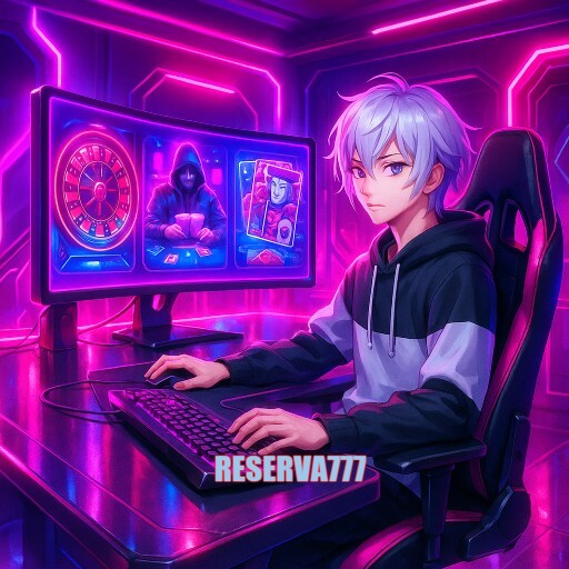 Imagem promocional da RESERVA777 mostrando a plataforma e suas vantagens