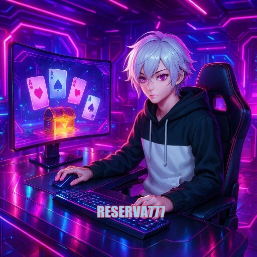 Imagem promocional da RESERVA777 mostrando a plataforma e suas vantagens